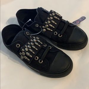 New sz 8.5 9 Demonia bullets strap canvas sneakers